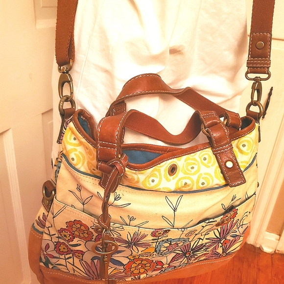 Fossil Multicolor Floral Travel Bag - Picture 1 of 5